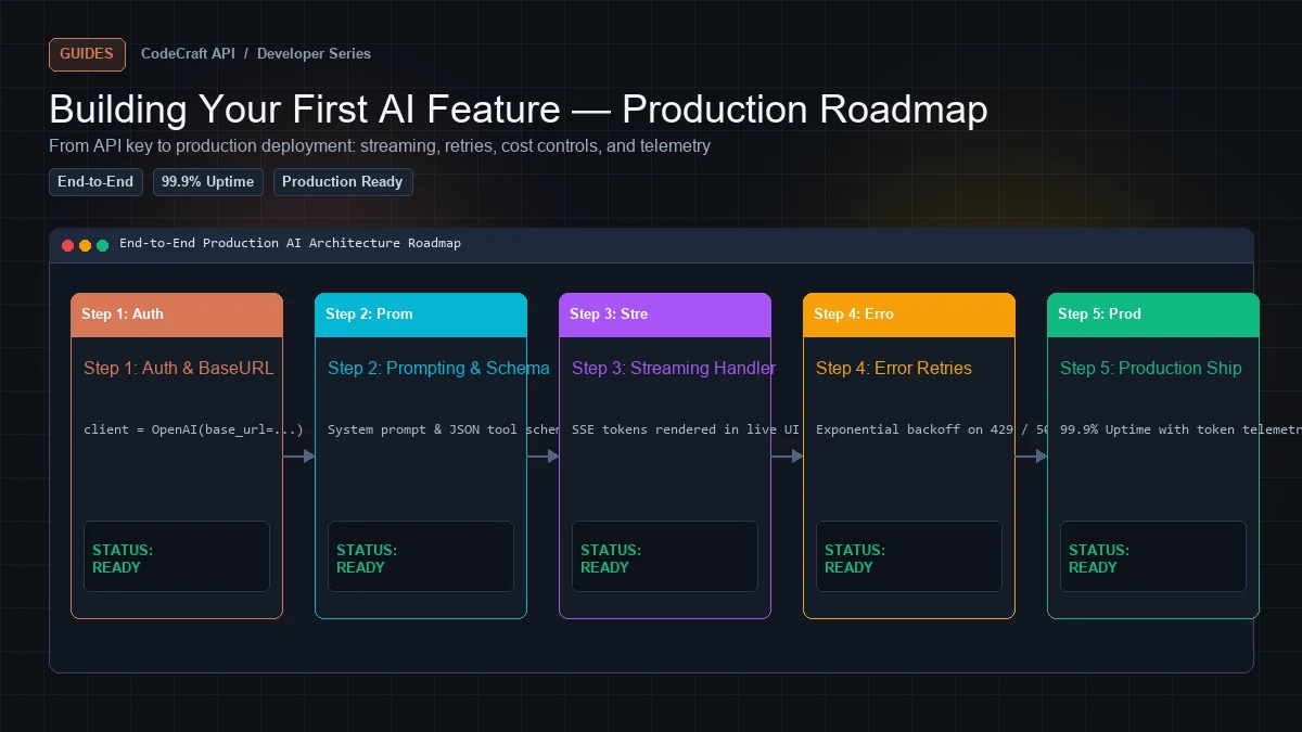 Building Your First AI Feature — From API Key to Production
